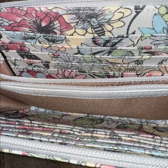 Sakroots Multicolor Floral Butterfly Wristlet Wallet - Picture 8 of 10
